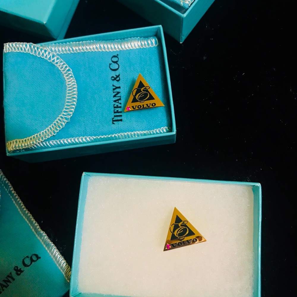 Tiffany & Co. rare Volvo pin gem tie tack- 4 left - Picture 2 of 9
